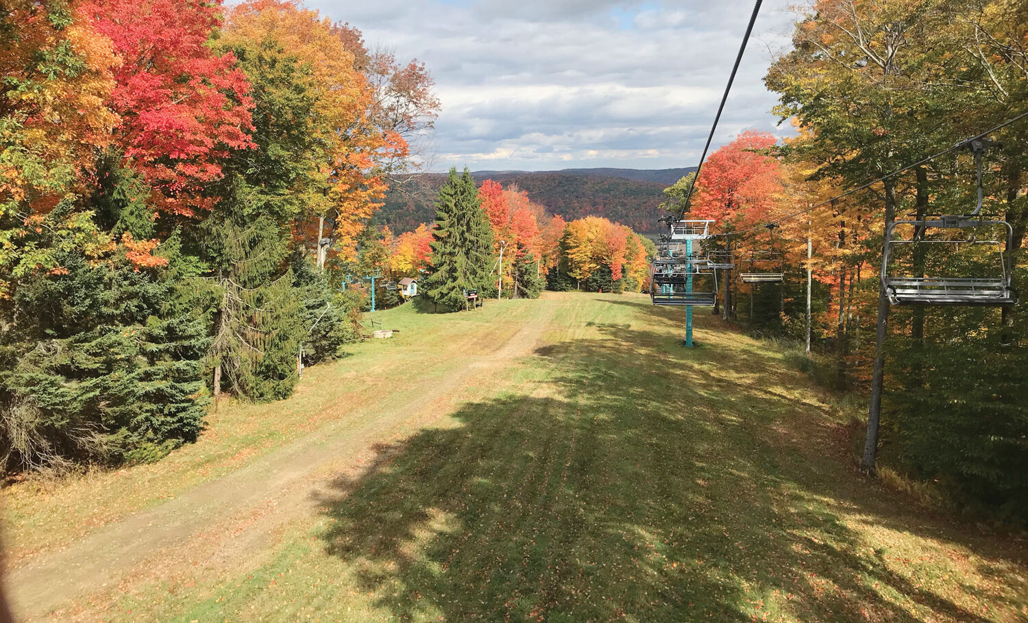 Chairlifts at Holiday Valley in Ellicottville